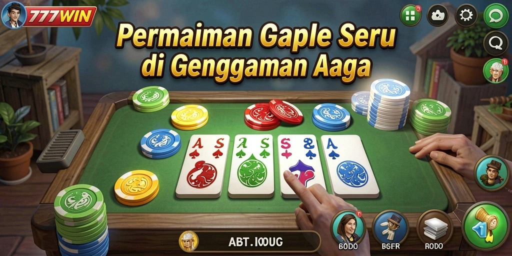 Gameplay seru dan interaktif Gaple di 777WIN.