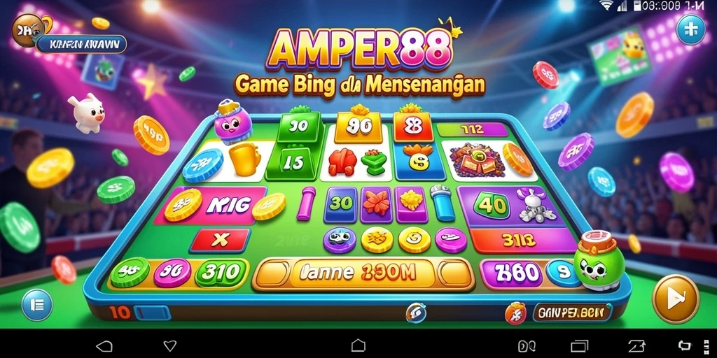 Screenshot gameplay Bingo yang seru dan interaktif.