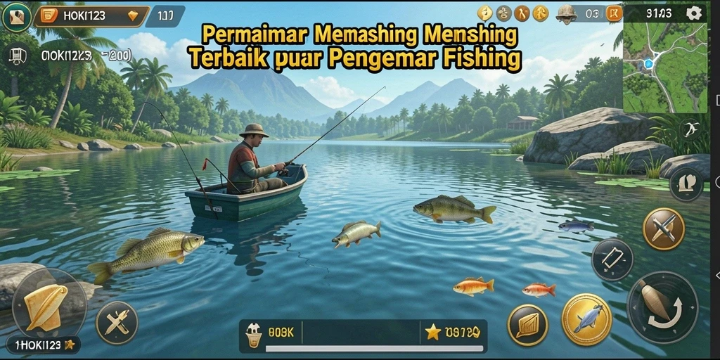 Gameplay HOKI123 yang menarik saat menangkap ikan.