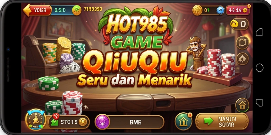 Screenshot gameplay QiuQiu yang seru di HOT985.