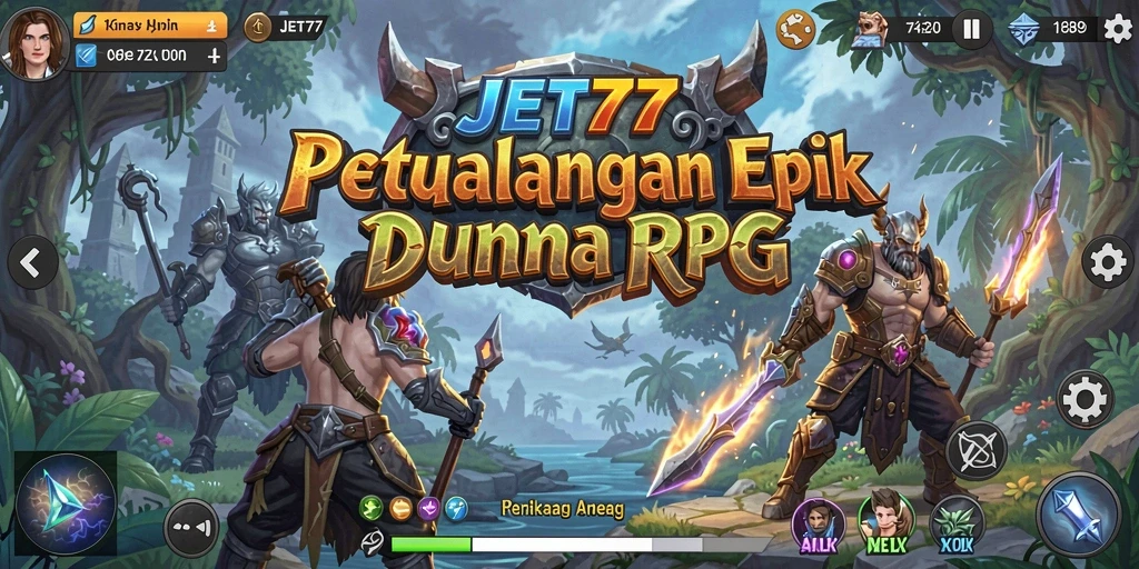 Gameplay JET77 yang seru dan penuh aksi di dunia RPG.