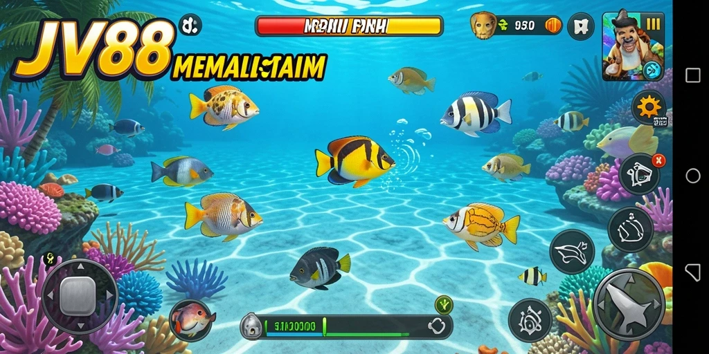 Gameplay seru menembak ikan berbagai jenis di JV88.