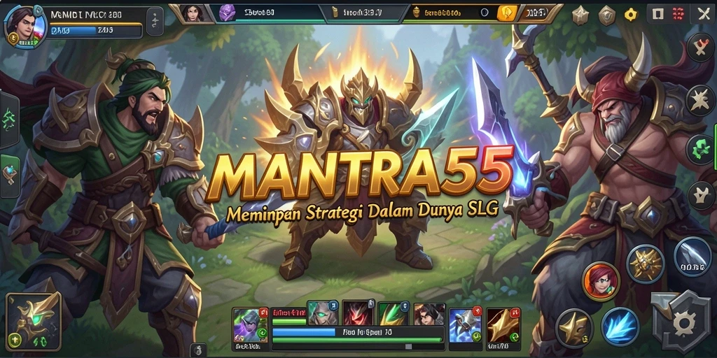 Tampilan gameplay <strong>MANTRA55</strong> yang mendebarkan dan strategis.