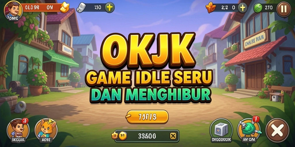 Screenshot yang menunjukkan gameplay menarik dari OKJK dengan elemen Idle yang adiktif.