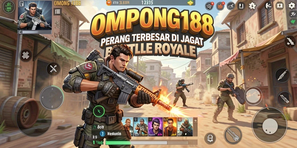 Gameplay seru OMPONG188 yang melibatkan pertarungan sengit.