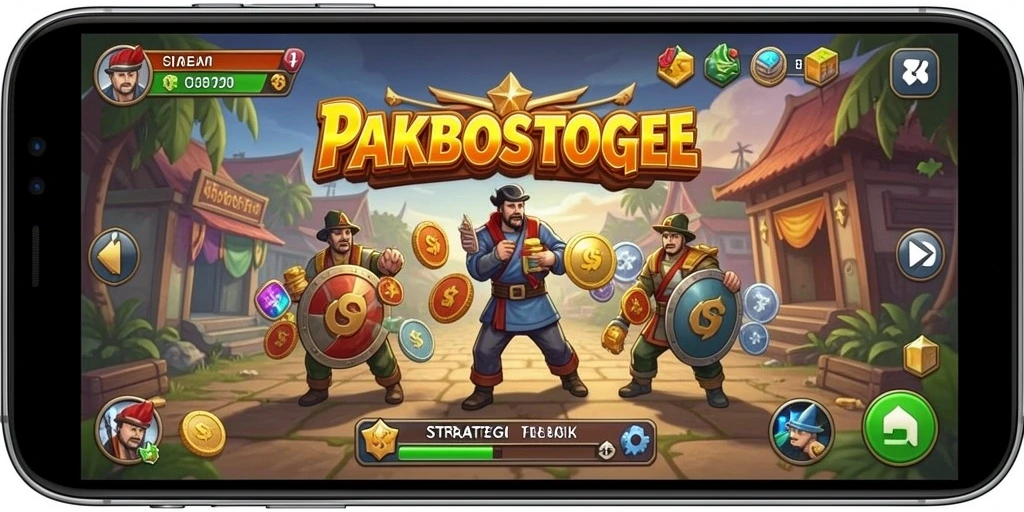 Screenshot gameplay PAKBOSTOGEL menampilkan aksi strategi yang mendebarkan.