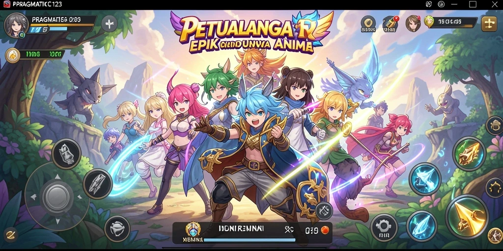 Tampilan gameplay <strong>PRAGMATIC123</strong> yang penuh aksi dan karakter anime.
