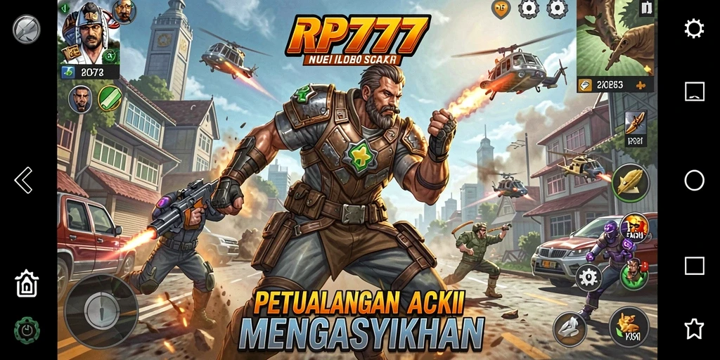 Tangkapan layar menunjukkan aksi pertempuran seru di RP777.