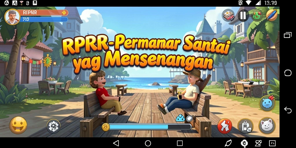Screenshot RPRR menunjukkan gameplay yang penuh warna dan menyenangkan.