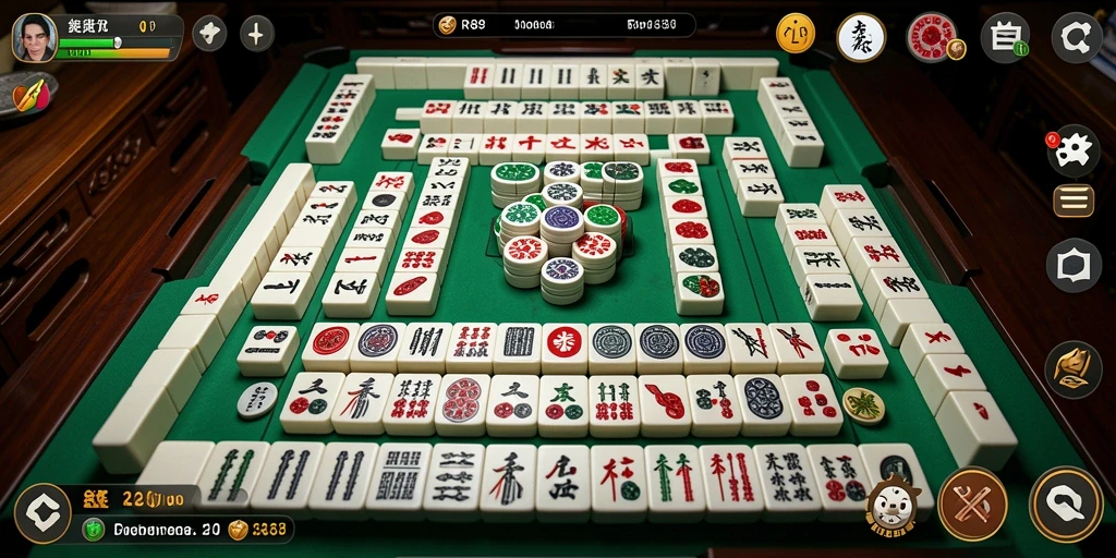 Screenshot gameplay RR89 menunjukkan tantangan seru permainan Mahjong.