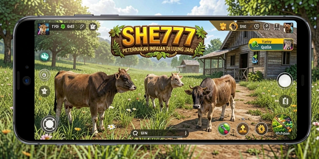 Tampilan gameplay SHE777 yang menarik dan penuh warna.