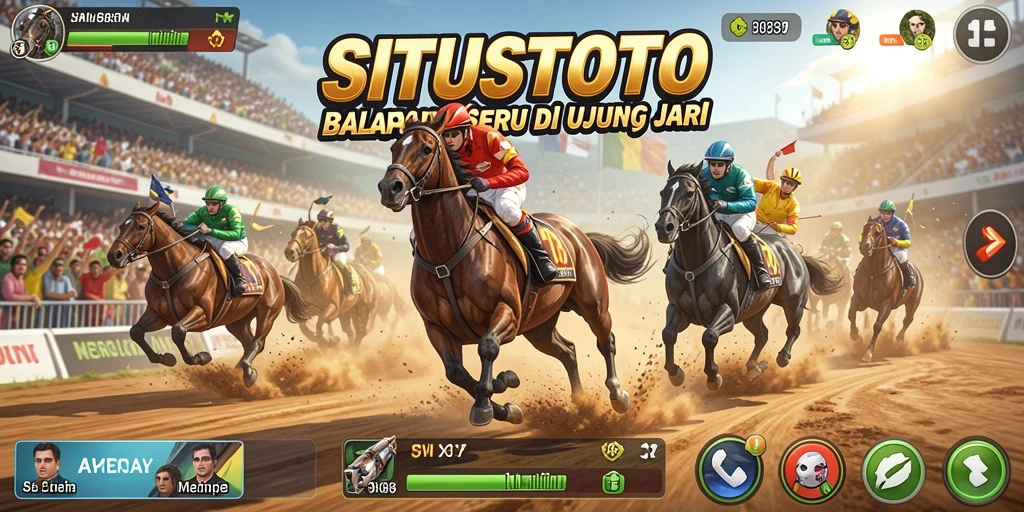 Screenshot gameplay SITUSTOTO yang menampilkan balapan menarik.
