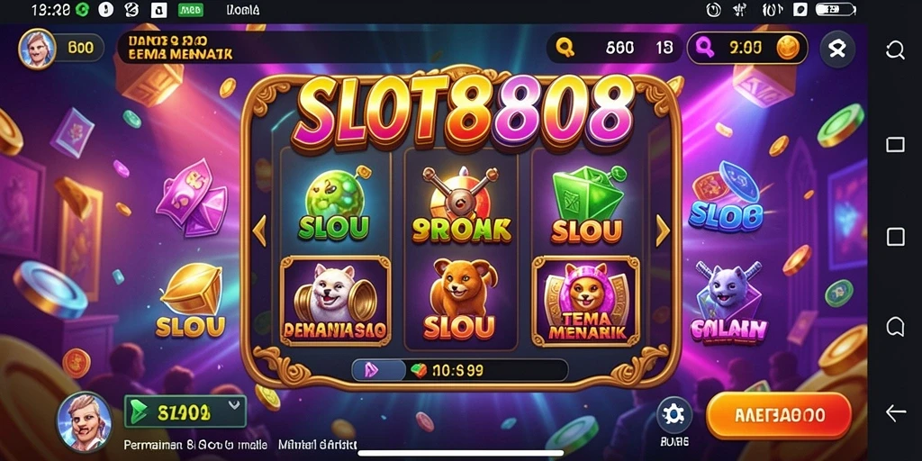 Tampilan menarik dari gameplay SLOT8808 yang seru dan dinamis.