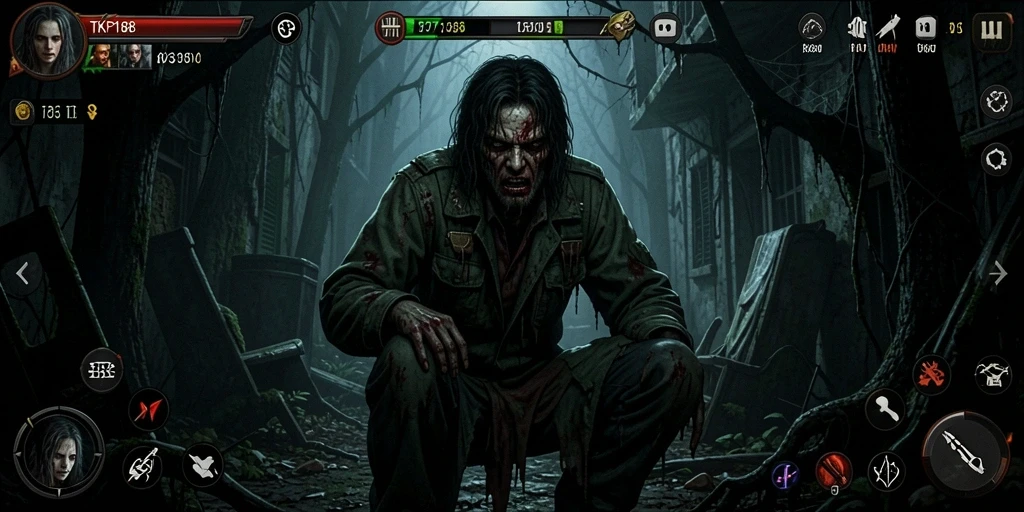 Screenshot menampilkan ketegangan dalam gameplay TKP188 yang mencekam.