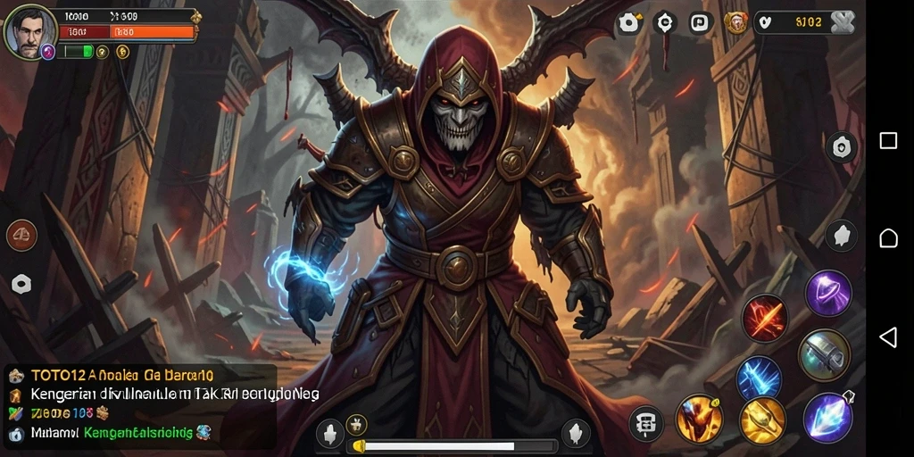 Screenshot gameplay menampilkan suasana gelap dan penuh ketegangan.