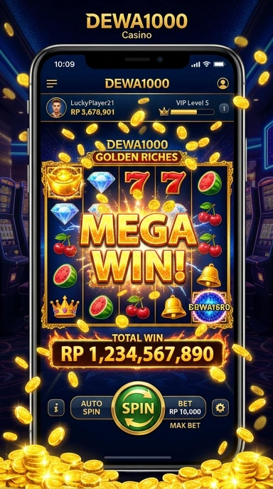 Tampilan aplikasi dewa1000 yang menarik dan informatif.